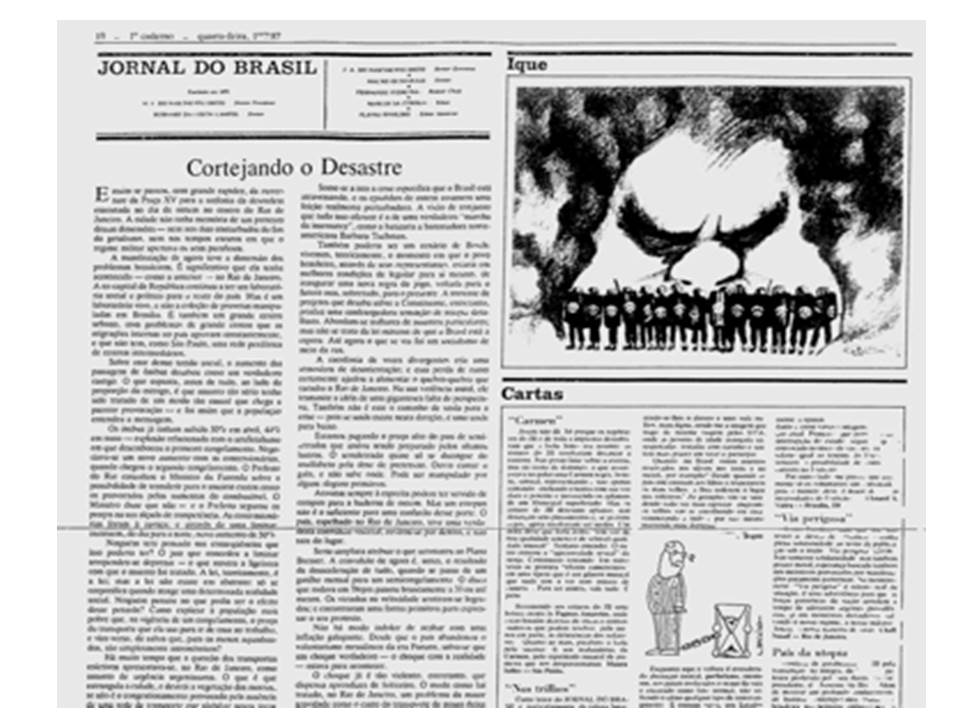 Jornal do Brasil,
1o de julho de 1987, p. 10.