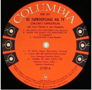 Imagem 6: Rótulo do LP Os Farroupilhas na TV – 1960.