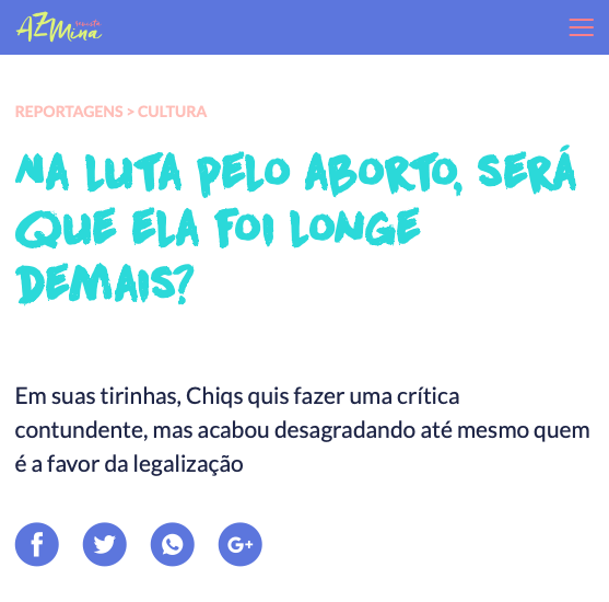 Langona: “Na luta Pelo Aborto, será que ela foi longe demais?”