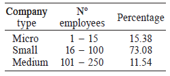 COMPANY SIZE DISTRIBUTION