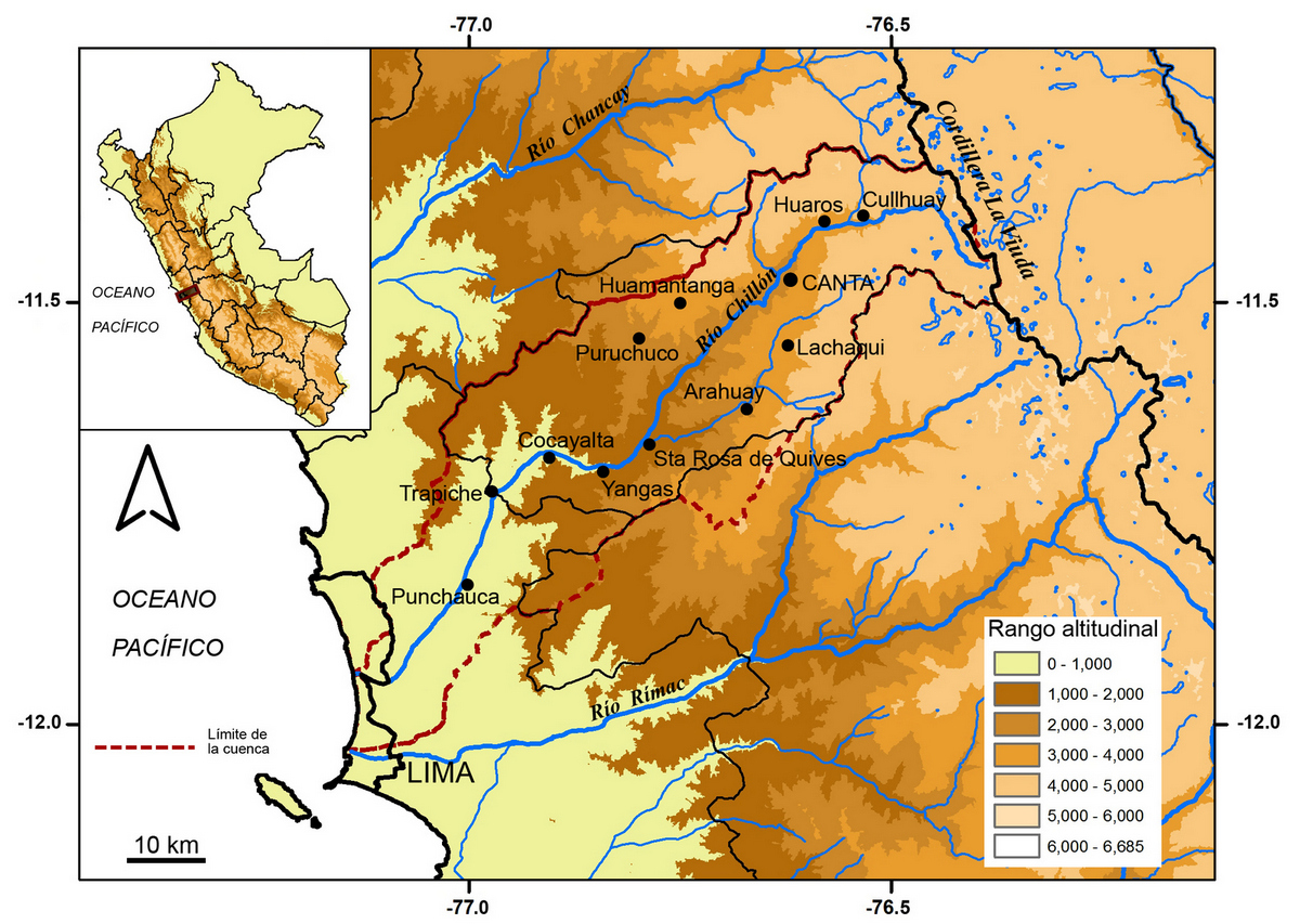 Mapa de ubicación de la zona de estudio.