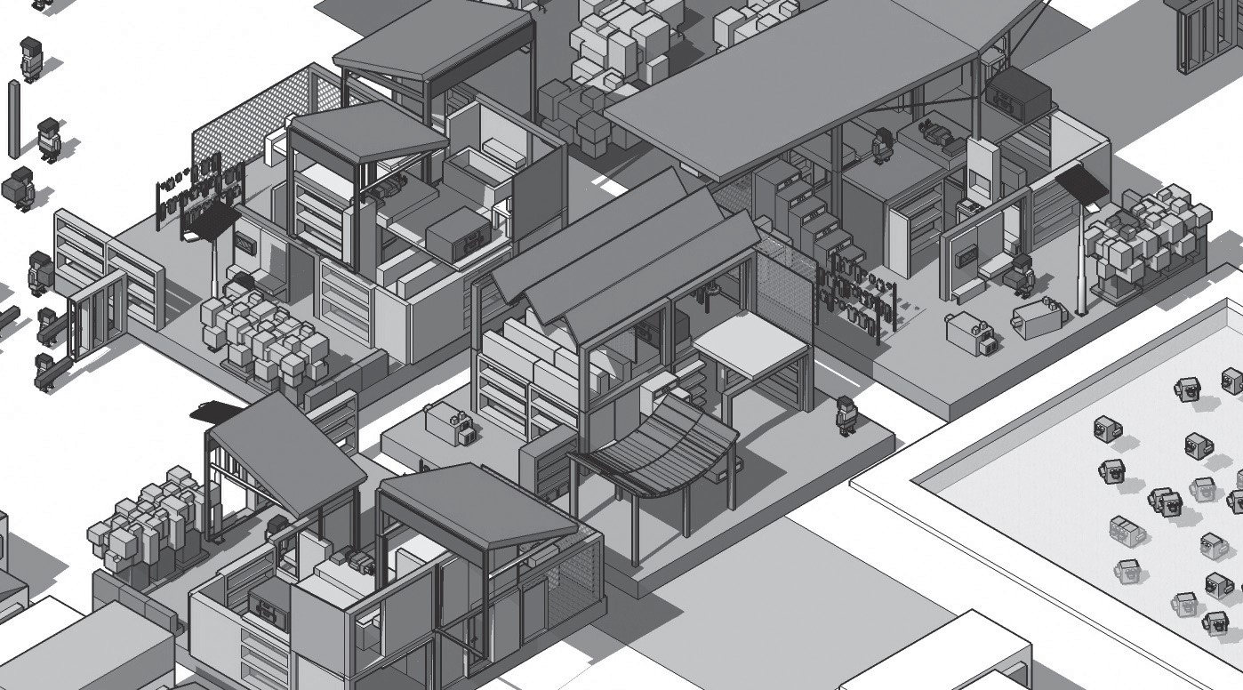 Fragmento
de la propuesta desarrollada para el concurso de anteproyectos lanzado con
motivo del congreso Hábitat III de Quito de 2016. Autores: Raquél Villaquirán y
Romina Franco