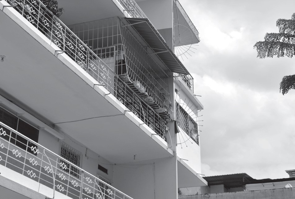 Delimitaciones de los usuarios de las viviendas de los extremos de la
galería.