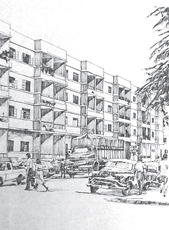 Centro de vivienda de la Caja del Seguro (1958).