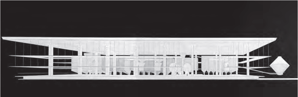 Amancio Williams, Proyecto para la fábrica Iggam. Fuente: Archivo Amancio Williams.