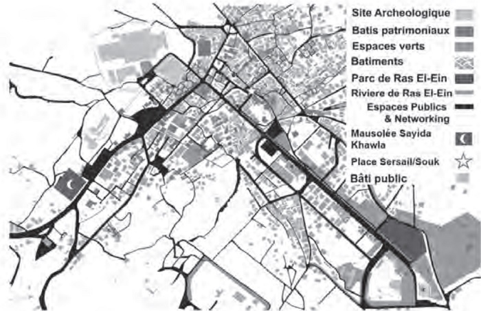 The Master Plan of Baalbek city, R. Mourtada 2008, through CHUD project, land use plan.