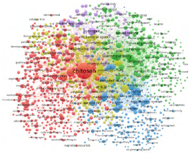 Bibliometric Network VOSviewer® Chitosan Engineering.