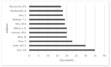Main authors’ case 2 in Scopus ®.