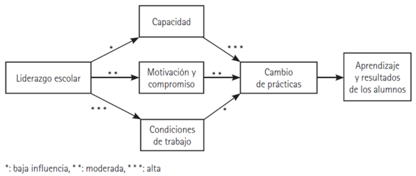 Efectos del liderazgo escolar.