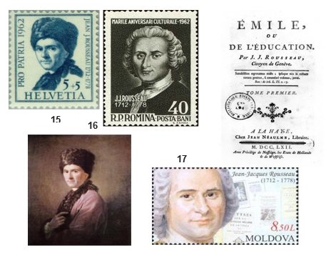 Filatelia dedicada a Rousseau.