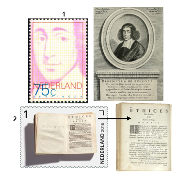 Filatelia dedicada a Spinoza.