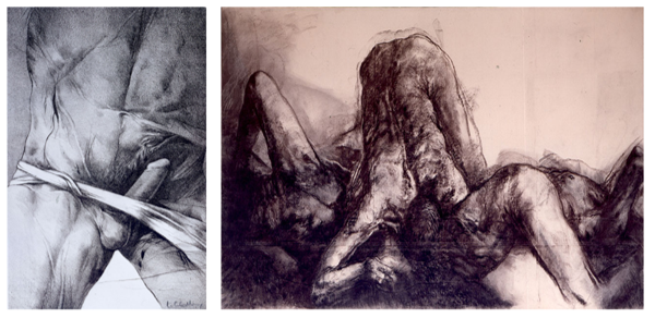 Homoerotic works by artist Luis Caballero