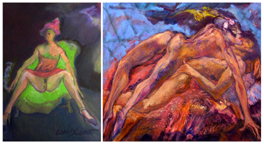 Erotic works by artist Angel Loochkartt