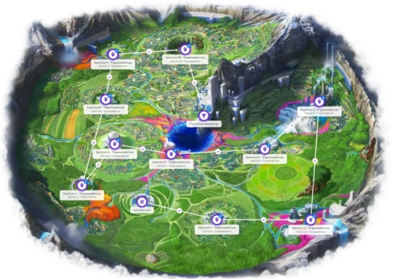 Misiones de uno de los niveles del juego