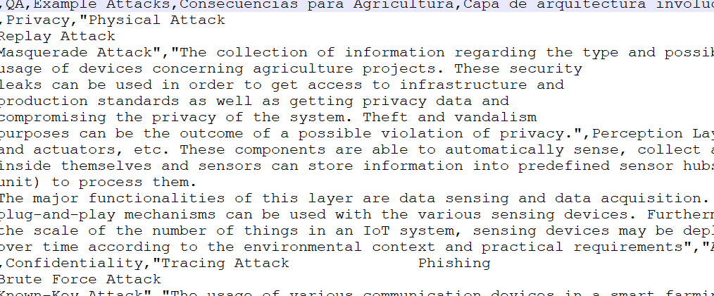 Specific Attacks catalog (screenshot).