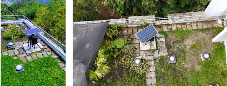 Seguidor solar ubicado en el Edificio de Ingeniera Elctrica de la UIS