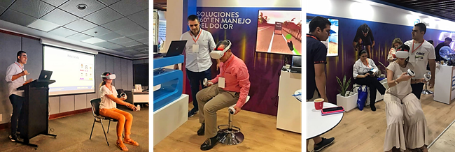 Exergame tests carried out by physiotherapist at ISPRM 2023