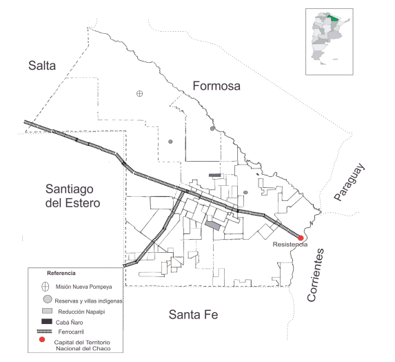 El Territorio
Nacional del Chaco hacia 1951