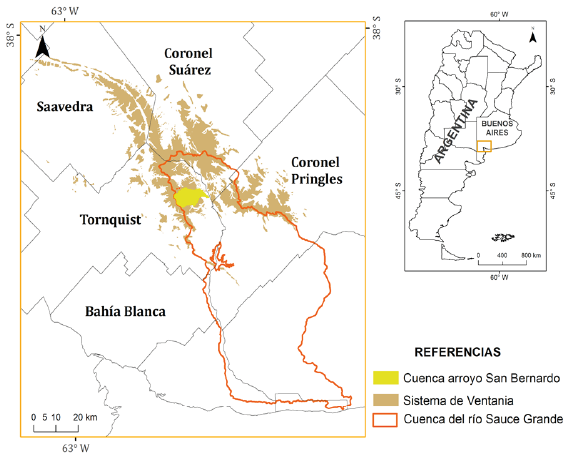 &Aacute;rea de estudio.