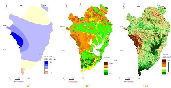 Comportamiento de los coeficientes para el cálculo de la erosión potencial en la cuenca Zaza
