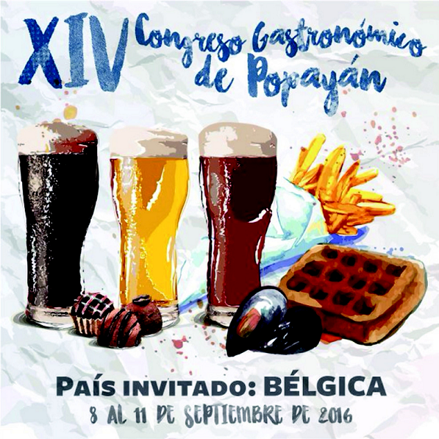 Póster Congreso Gastronómico de Popayán.

