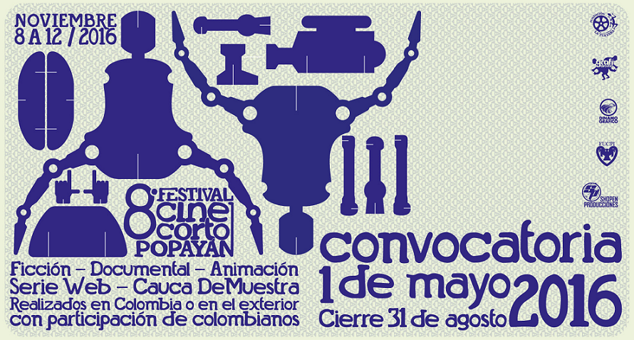 Póster Festival de Cine Corto de Popayán.

