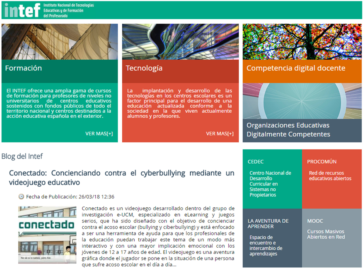 Web del INTEF