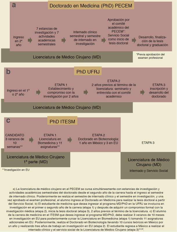 Comparaci&oacute;n de los programas MD/PhD en Am&eacute;rica Latina