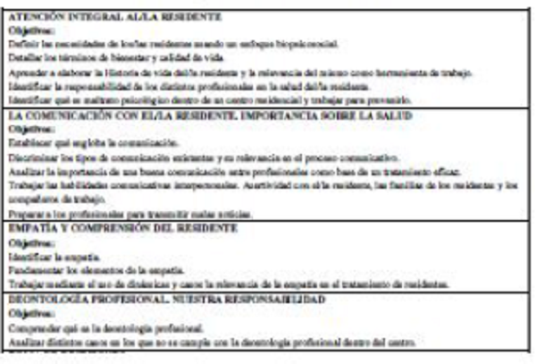 Programas de intervenci�n en la instituci�n