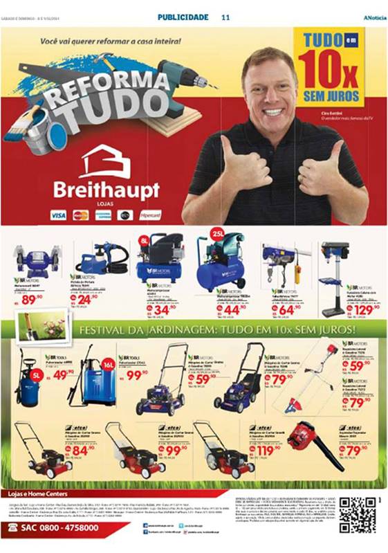 Anúncio da loja Breithaupt.