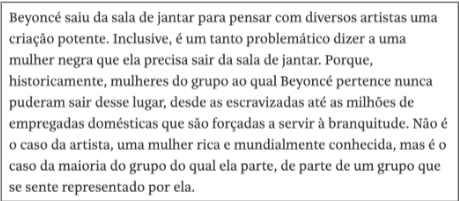 Trecho do texto de Ribeiro na Folha de S. Paulo.