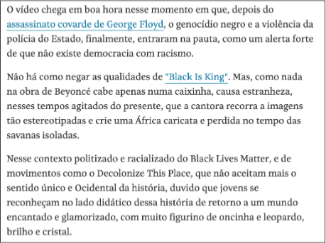Trecho do texto de Schwarcz na Folha de S. Paulo.