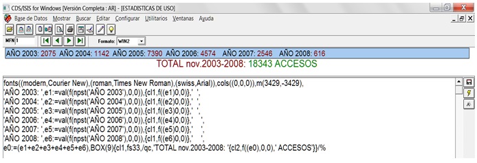 Segmento  de formato WIN2 con definici&oacute;n de caracteres, colores y m&aacute;rgenes