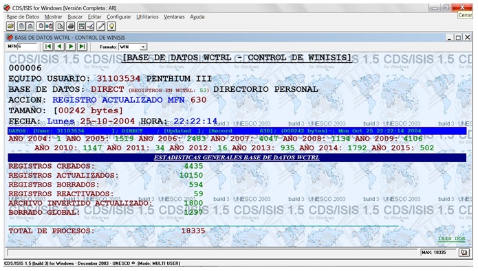 Formato WIN que integra  todos los formatos analizados