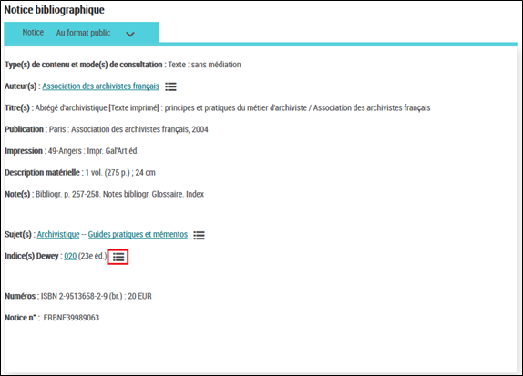 Bibliothque Nationale de France’s bibliographic  record