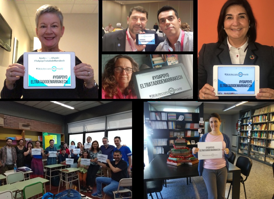 Fotos de la campaa de apoyo al TM