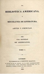 Figura  2. La Biblioteca Americana, o, Miscelnea  de Literatura, Artes y Ciencias. 1823