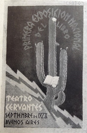 Niver Castro Cairo, Cardn, Segundo Premio. Primera Exposicin Nacional del Libro, septiembre de  1928.