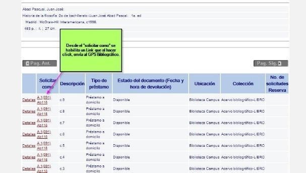 Enlace al GPS desde el cat�logo