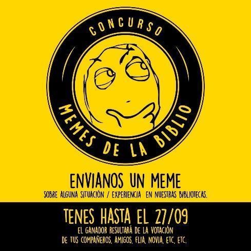 P�ster  promocional del Concurso de Memes realizado por el D�a del  Estudiante.