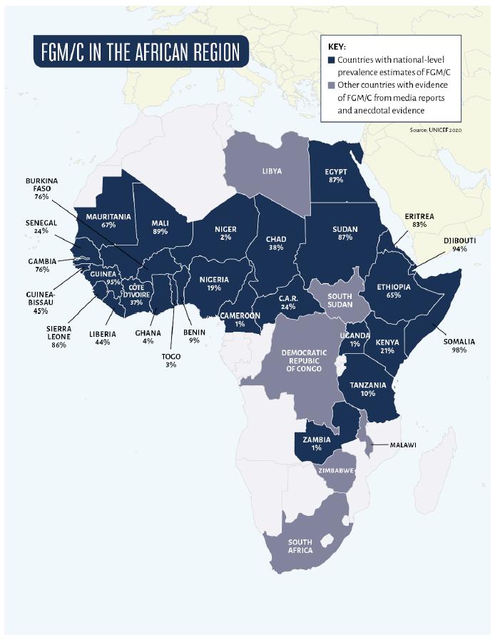 Prevalência da MGF na África
