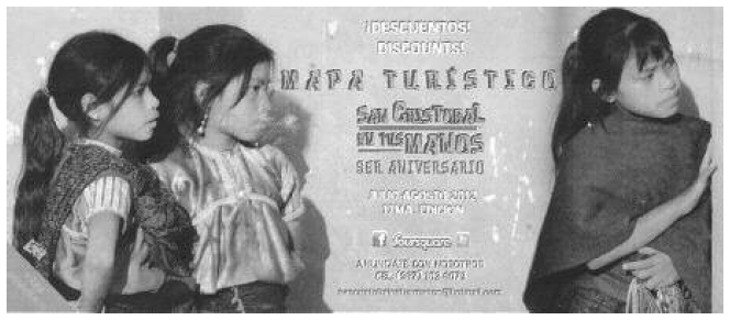 Mapa de la ciudad de San Cristóbal de Las Casas editado
por propietarios de comercios citadinos