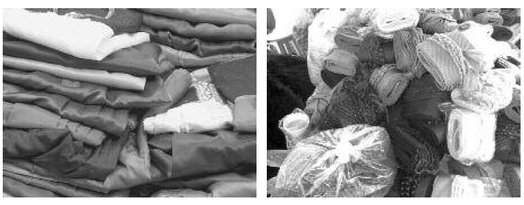 Venta de
complementos del traje en el mercado municipal