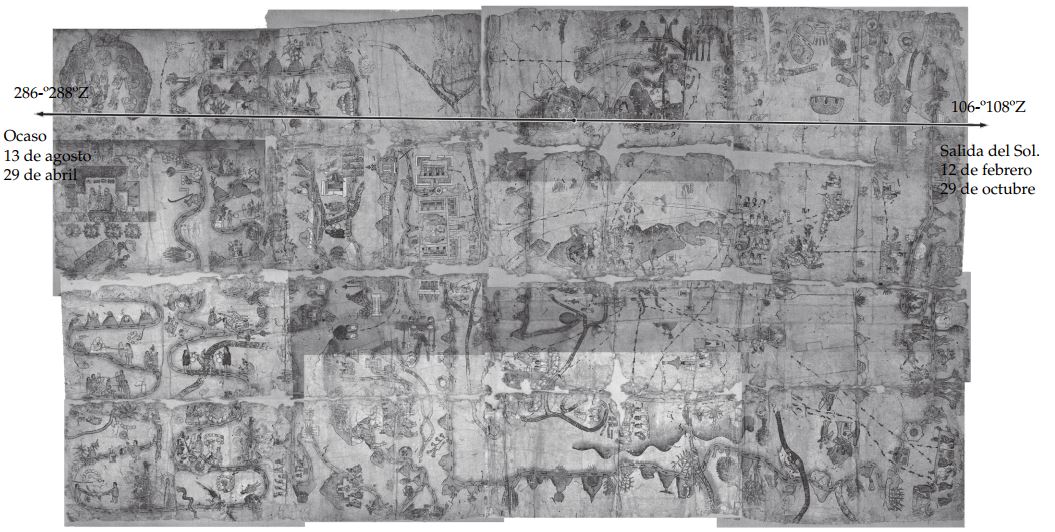 Propuesta
de orientaci&oacute;n del Mapa de Cuauhtinchan II