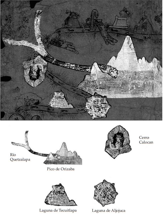 Consideramos
que el Pico de Orizaba funge como un referente geogr&aacute;fico que gu&iacute;a la
orientaci&oacute;n del MC2.