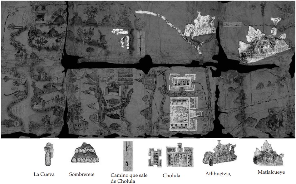 Al
noreste de la Matlalcueye, entre los cerros Zoltepec y Las Hoyas, aparece un
camino secular que llegaba hasta Atlihuetzia, Tlaxcala. Se aprecia que desde
Cholula exist&iacute;a otro camino secular con rumbo al valle de Teotihuac&aacute;n, el cual
pasaba al este del cerro Sombrerete y La Cueva.