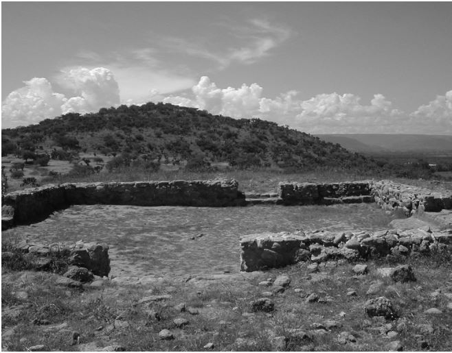 Patio hundido, Pirámide 1, La Ferrería, Durango