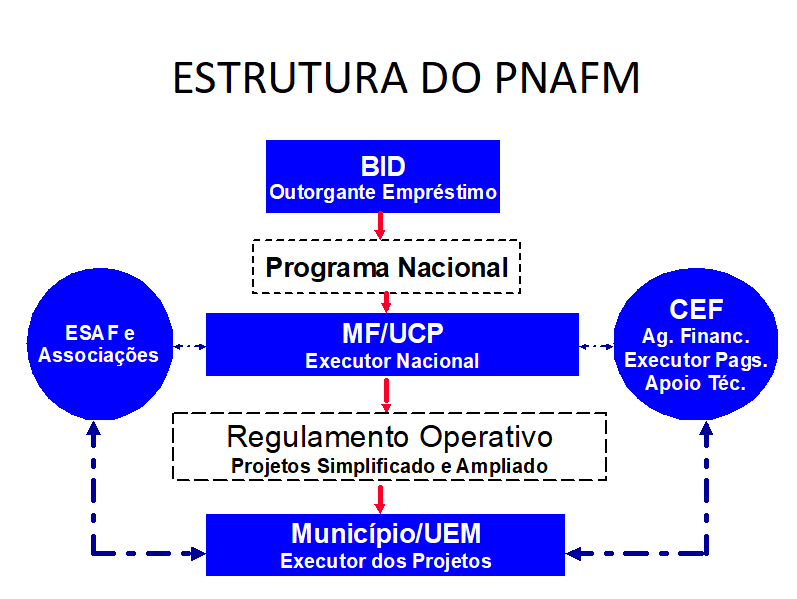 O modelo organizativo do PNAFM