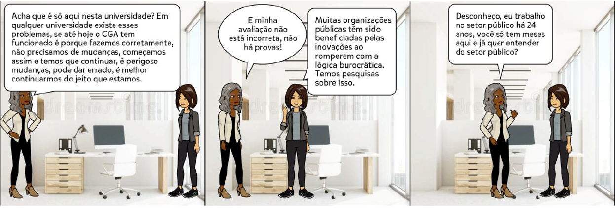 Figura 2 Júlia inicia argumentos para convencer Maria