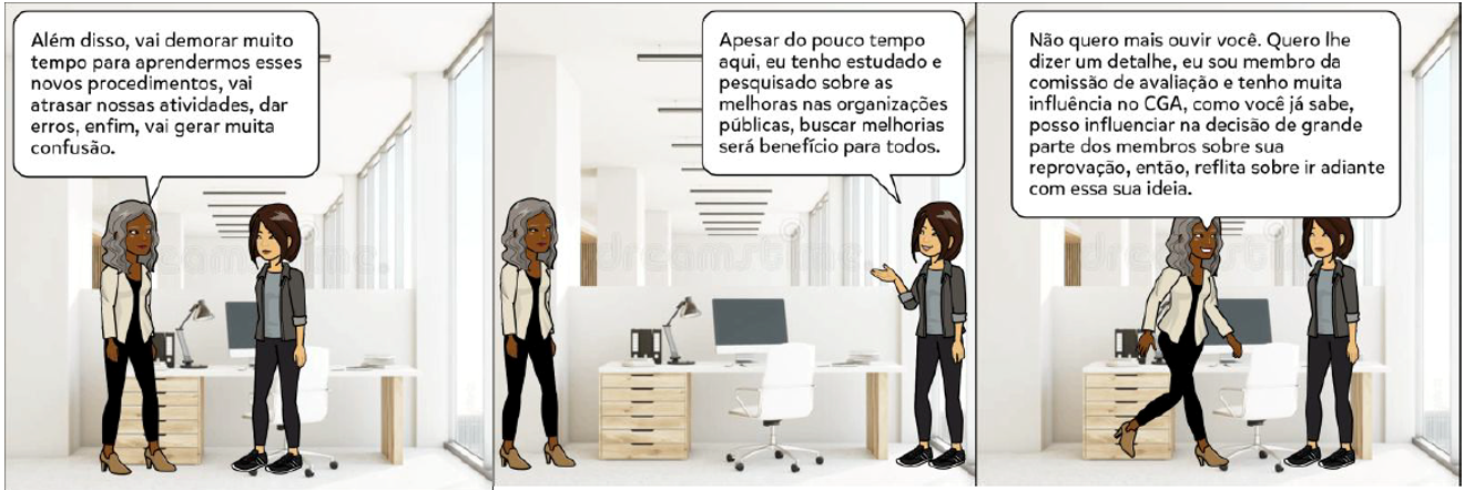 Figura 3 Persuasão de Júlia e resistência de Maria